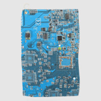 Blue PCB Circuit Board Design for IT Pros