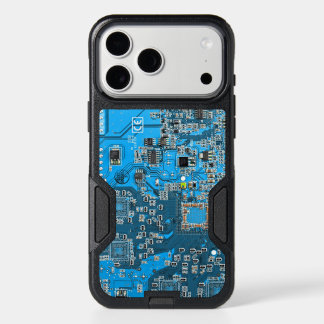 Blue PCB Circuit Board Design for IT Pros iPhone 17 Pro Max Case