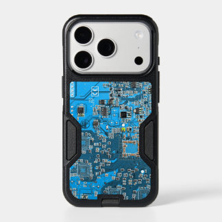 Blue PCB Circuit Board Design for IT Pros iPhone 17 Pro Case