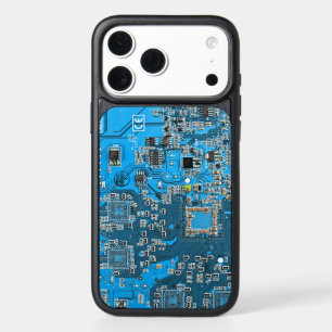 Blue PCB Circuit Board Design for IT Pros iPhone 17 Pro Max Case