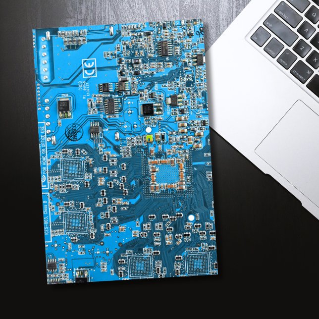 Blue PCB Circuit Board Design for IT Pros Poster (Creator Uploaded)