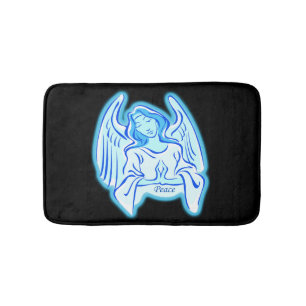 Blue Peace Angel Bath Mat