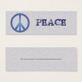 Blue Peace Bookmarks (Front & Back)