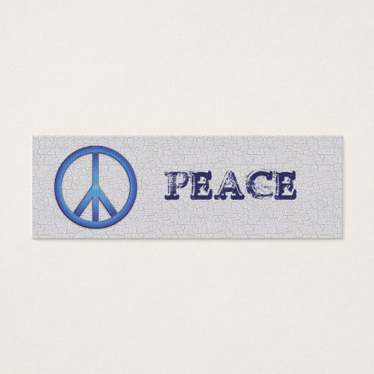 Blue Peace Bookmarks (Front)