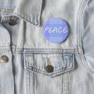 Blue Peace  Button