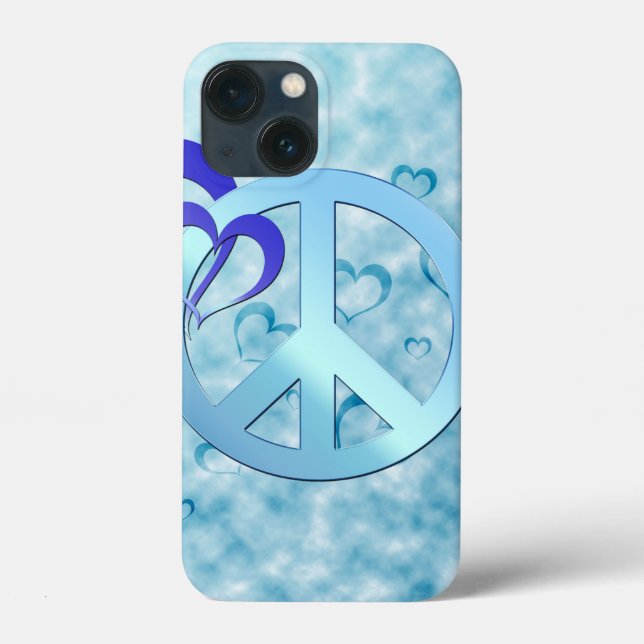 Blue Peace Case-Mate iPhone Case (Back)