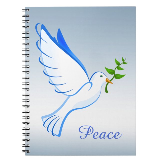 Blue Peace Dove Notebook