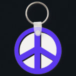 Blue Peace Keychain<br><div class="desc">Show your support for diversity with this keychain.</div>