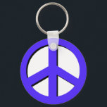 Blue Peace Keychain<br><div class="desc">Show your support for diversity with this keychain.</div>