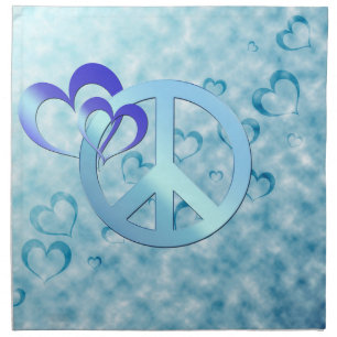 Blue Peace Napkin