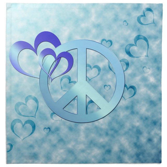 Blue Peace Napkin (Front)