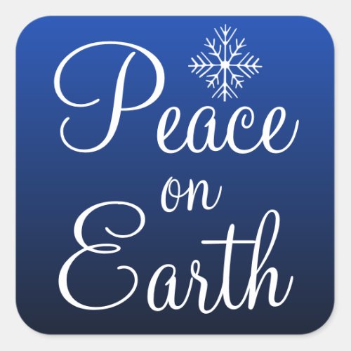 Blue Peace on Earth Stickers