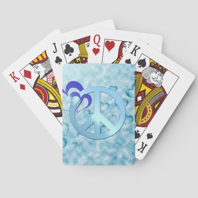 Blue Peace Poker Cards (Back)