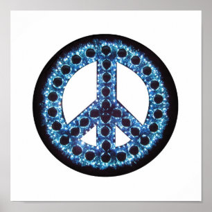 blue peace poster