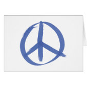 Blue Peace Sign (Front Horizontal)