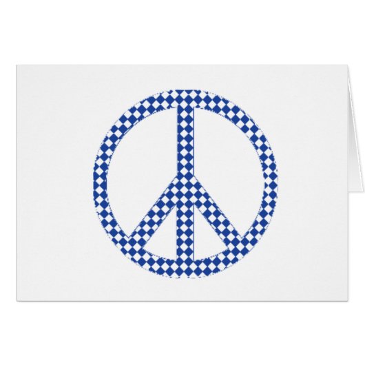 Blue peace sign (Front Horizontal)