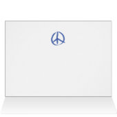 Blue Peace Sign Cards (Inside Horizontal (Top))