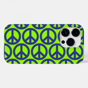 Blue Peace Signs Case-Mate iPhone 14 Pro Case