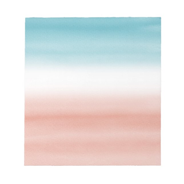 Blue Peach Ombre Notepad (Front)