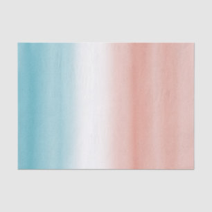 Blue Peach Ombre Tissue Paper