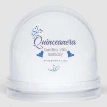 Blue peach quinceanera 15th birthday rustic mexica
