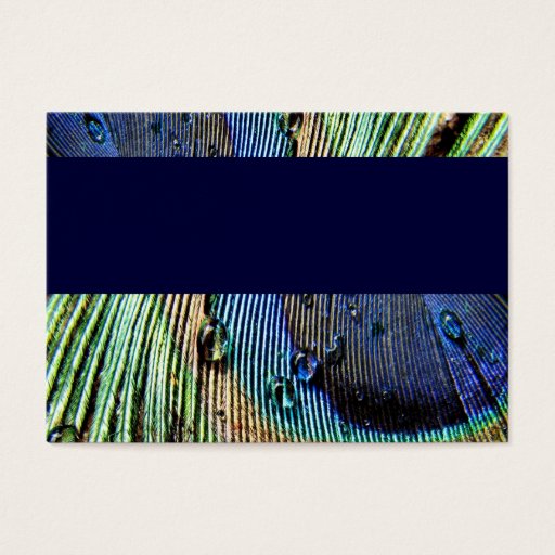 Customizable Blue Peacock Business Cards