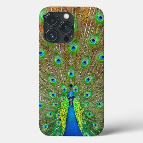Blue Peacock 3 iPhone 13 Pro Case 