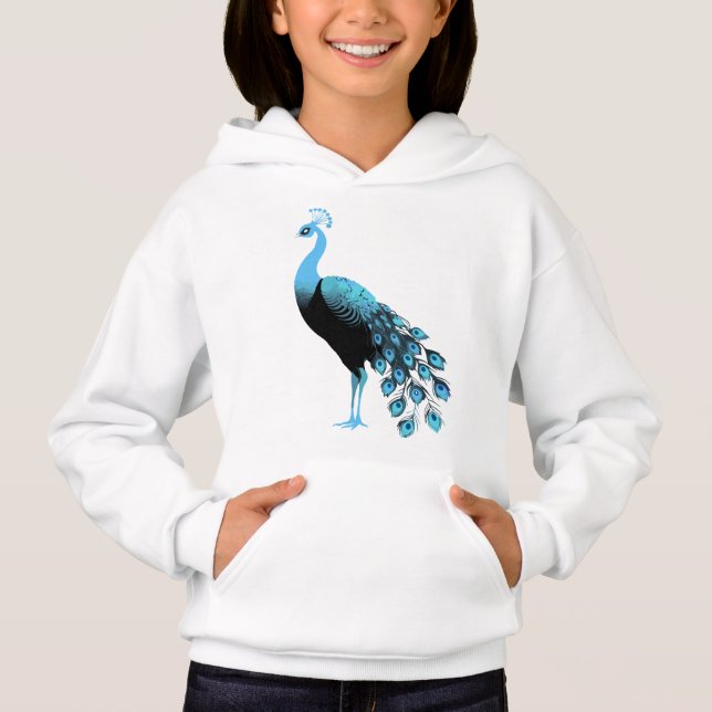 Blue Peacock Hoodie (Front)
