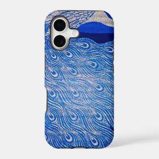 Blue Peacock Mosaic iPhone 17 Case