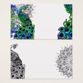 Blue Peacock Profile Card (Front & Back)