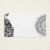 Blue Peacock Profile Card (Back)