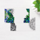 Blue Peacock Profile Card (Desk)