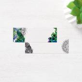 Blue Peacock Profile Card (Desk)