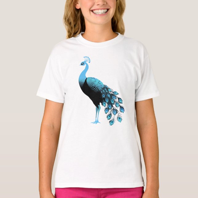 Blue Peacock T-Shirt (Front)