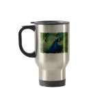 Blue Peacock Travel Mug