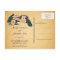 Blue Peacock Vintage Save the Date Postcard