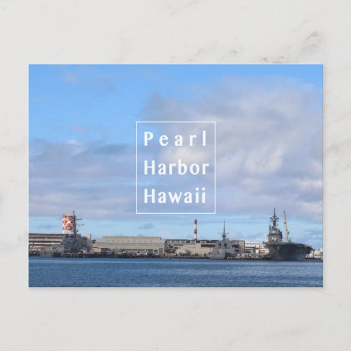blue Pearl Harbor postcard