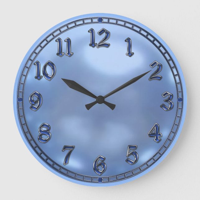 Blue Pearl Large Clock (Front)