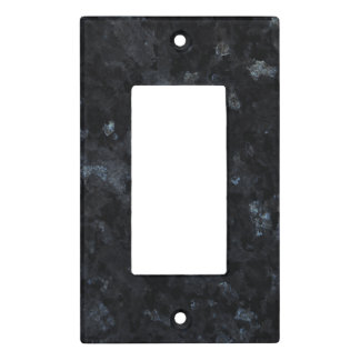 Blue Pearl Stone Pattern Background Light Switch Cover