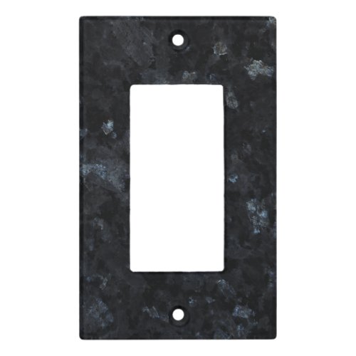 Blue Pearl Stone Pattern Background Light Switch Cover