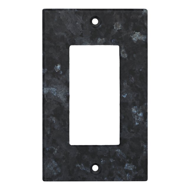 Blue Pearl Stone Pattern Background Light Switch Cover (Front)