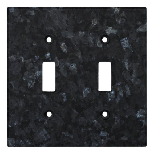 Blue Pearl Stone Pattern Background Light Switch Cover