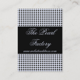 Blue Pearls Beads Jewelry Business Cards