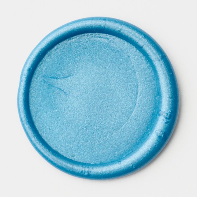 Blue Peel and Stick Wax Seals (25) Seal Sticker (Front)
