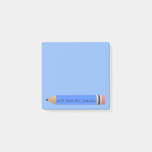 Blue Pencil Post-it Notes