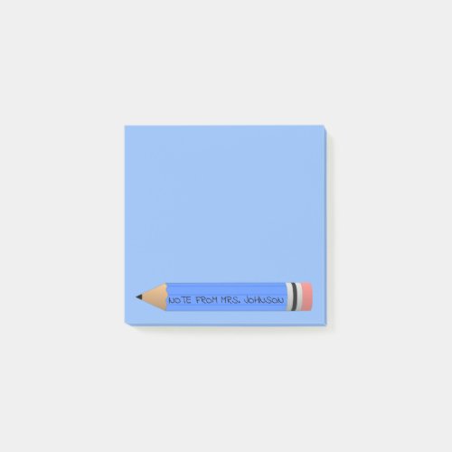 Blue Pencil Post_it Notes