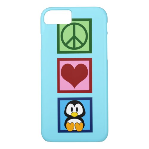 Blue Penguin iPhone 87 Case