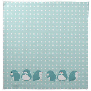 Blue Penguin Cloth Napkin