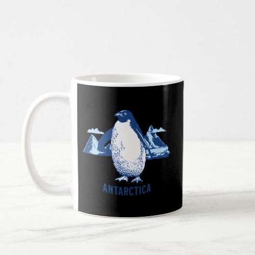 Blue Penguin In Antarctica Glaciers Coffee Mug
