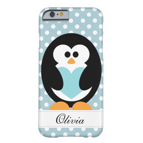 Blue Penguin Love Barely There iPhone 6 Case